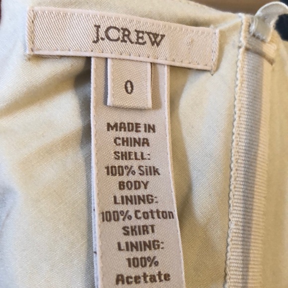 J Crew 100% Silk Camo print strapless dress-S 0 - Picture 4 of 5